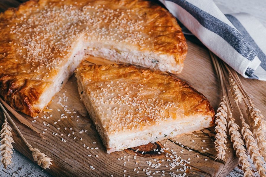 Закрытый пирог с курицей
