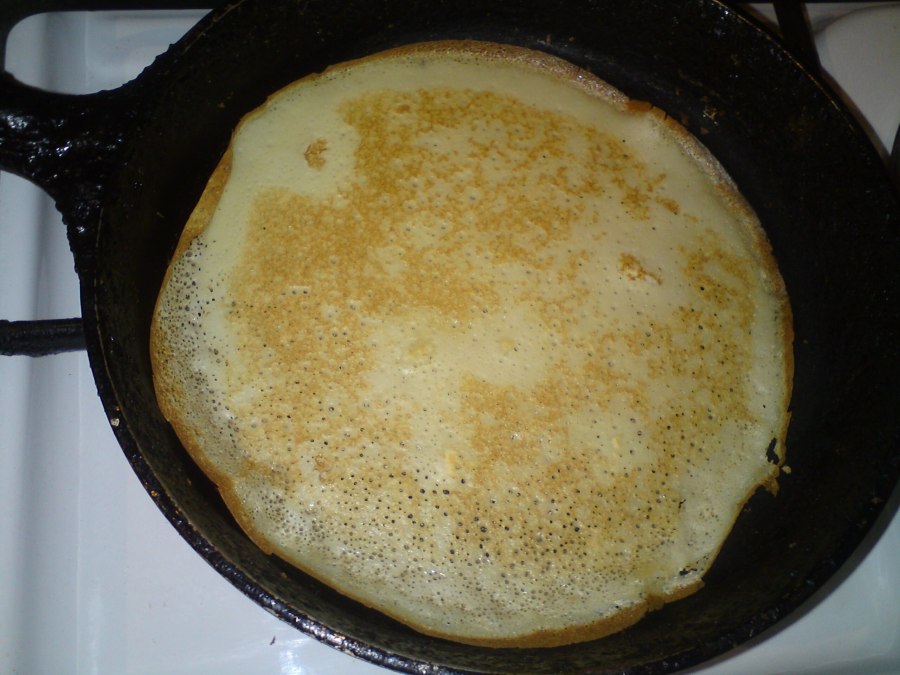 Сырные блины с зеленью