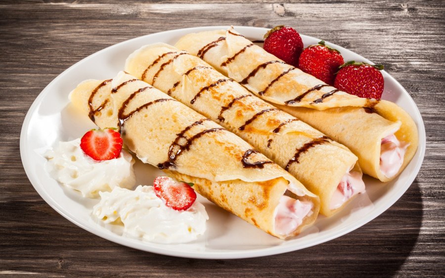 Блины с мясным фаршем