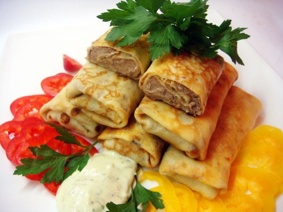 Блины фаршированные