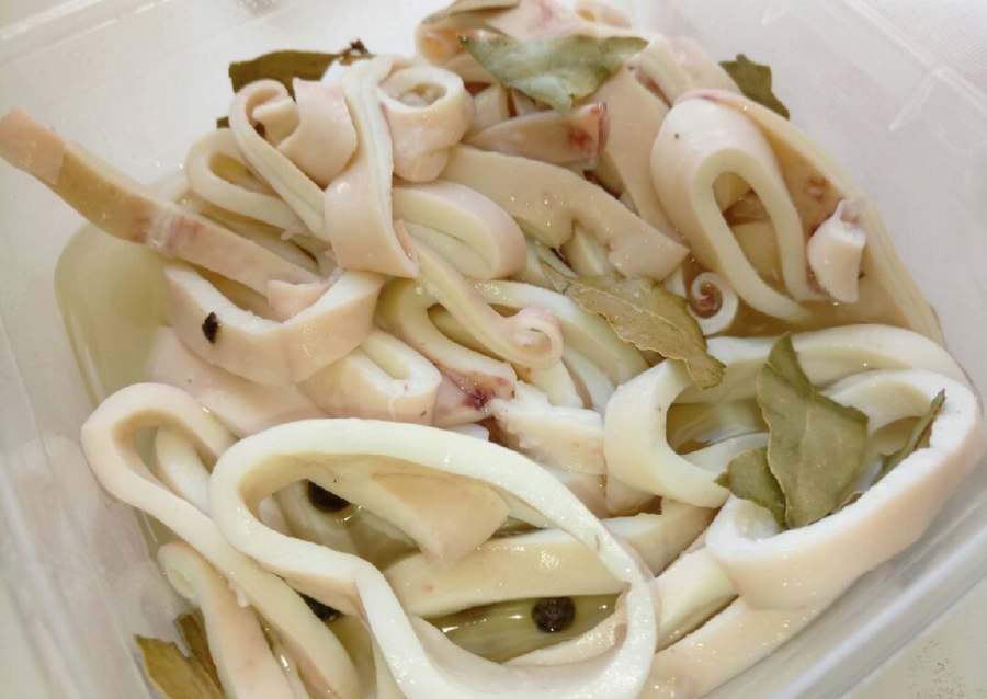 Кальмары в маринаде
