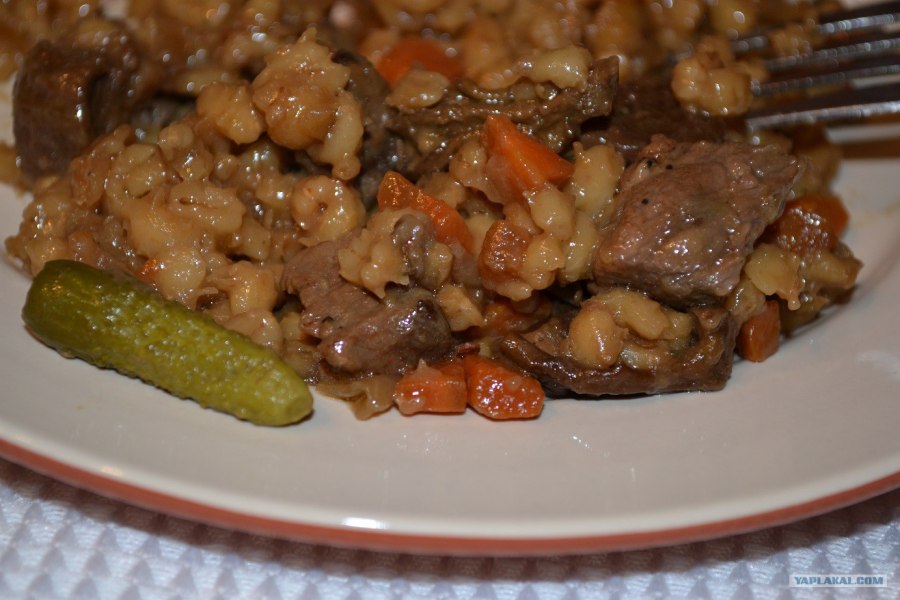 Перловая каша с мясом