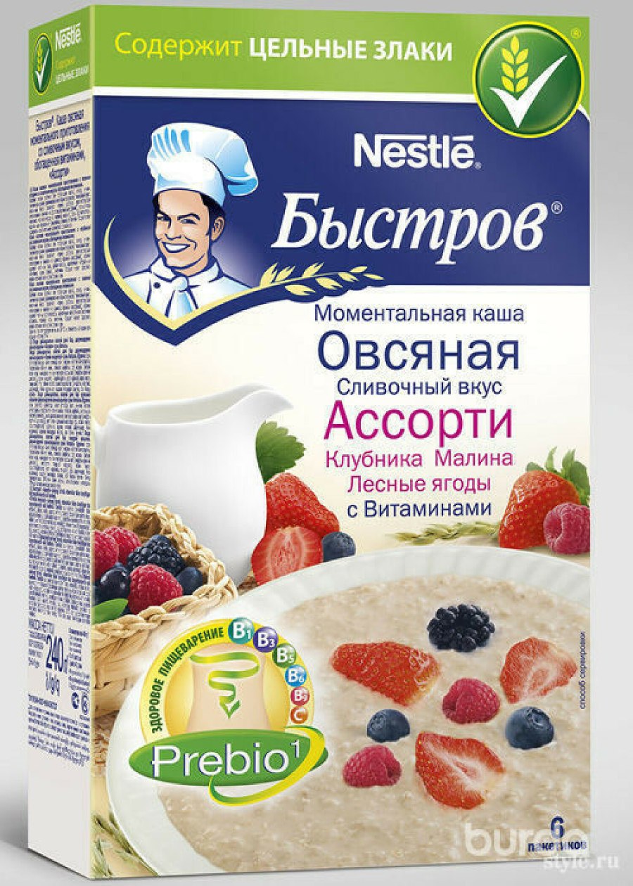 Каша Быстров в пакетиках ассорти