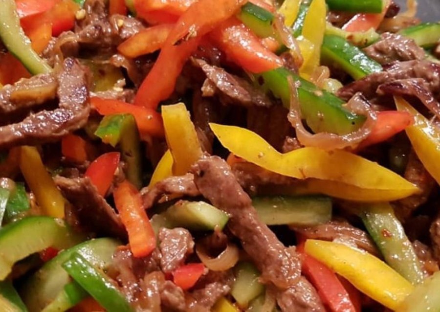 Корейский салат с мясом