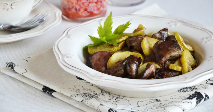 Блюда с куриной печенью