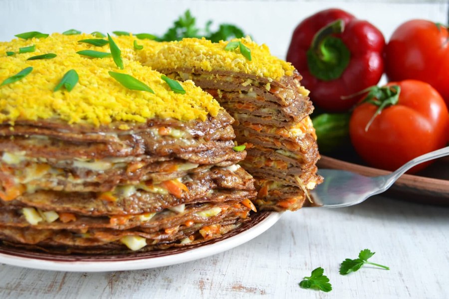 Печеночный торт 500г печени говяжьей