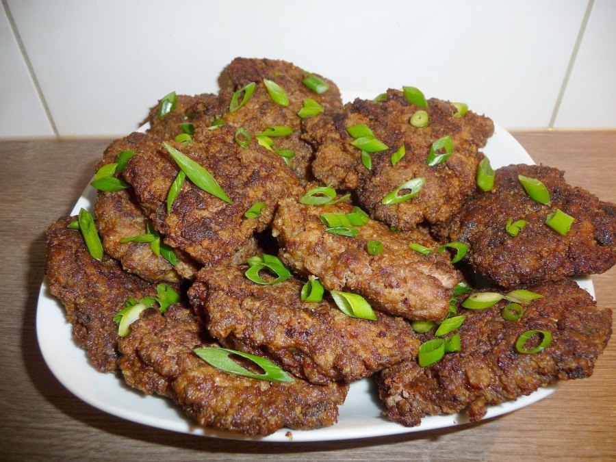 Печёночные оладьи из куриной печени