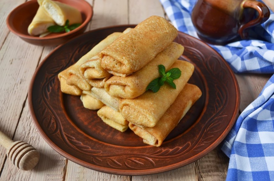 Блинчики с мясом