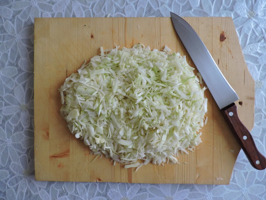 Яйца и капуста лук