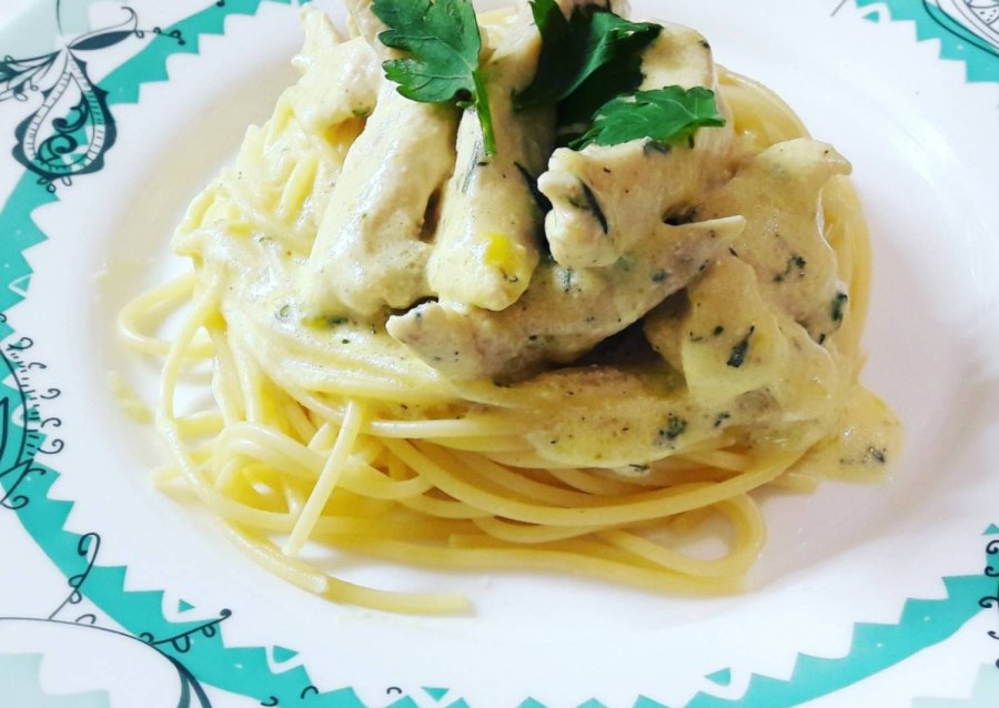 Спагетти с курочкой