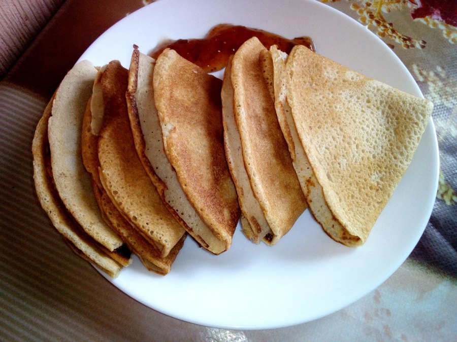 Банановые блины на рисовой муке