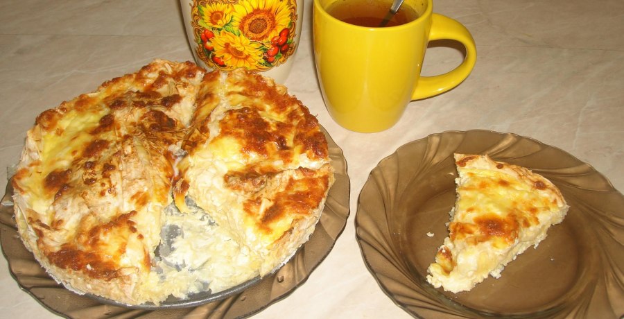 Сырный пирог из лаваша в духовке