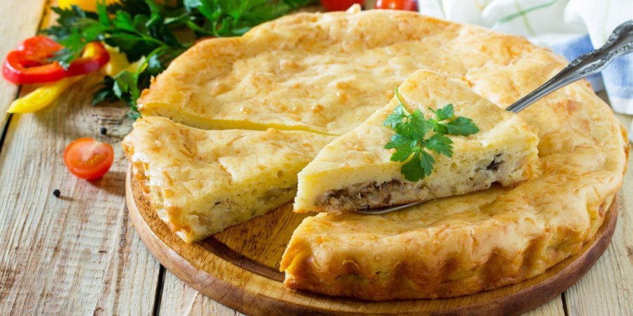 Пирог с картошкой и зеленью