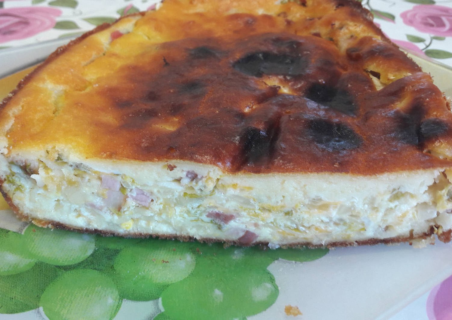 Заливной пирог с луком и яйцом на кефире и сметане духовке рецепт с фото пошагово