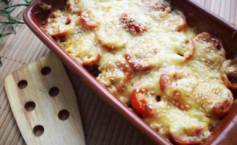 Кабачки с грибами в духовке с сыром и помидорами запечённые
