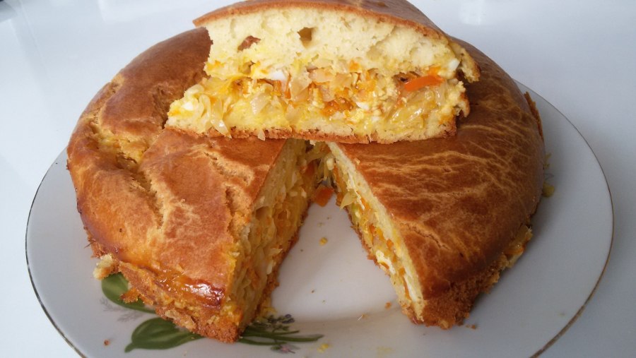 Кухня наизнанку заливной пирог с капустой