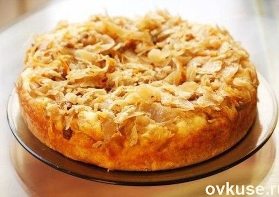 Пирог с капустой нежный