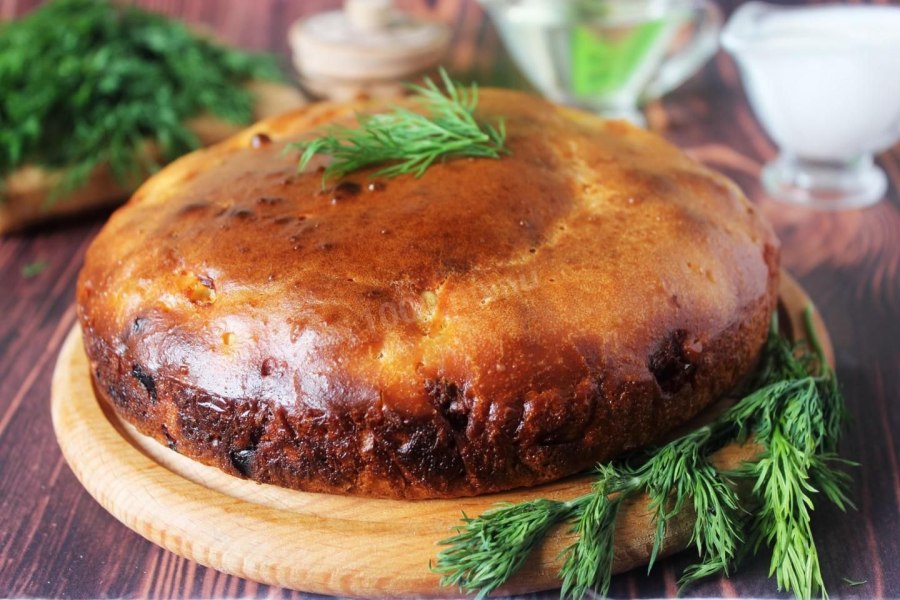 Заливной мясной пирог