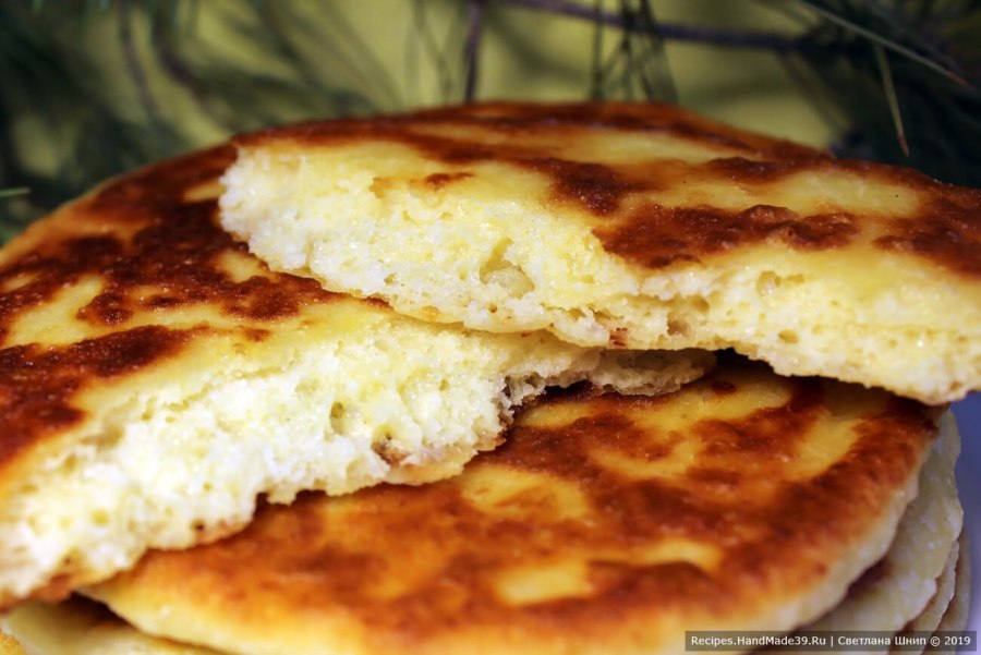 Лепёшки на кефире без дрожжей