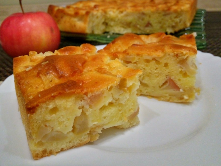 Заливной пирог с картошкой