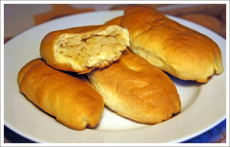 Красивые пирожки с капустой