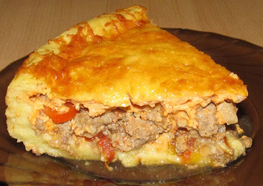 Мясной пирог с фаршем в духовке