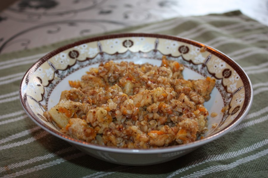 Гречка с курицей
