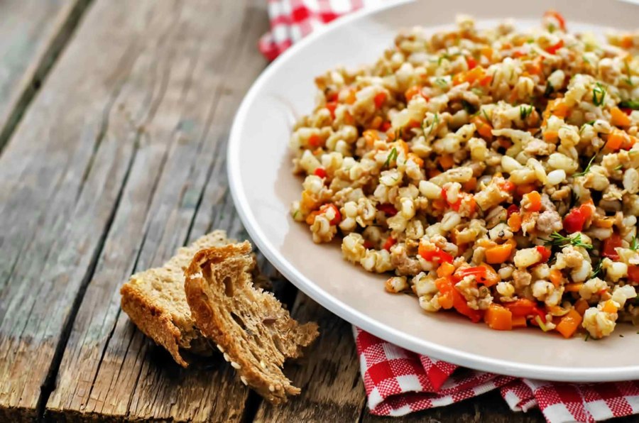 Перловка с курицей