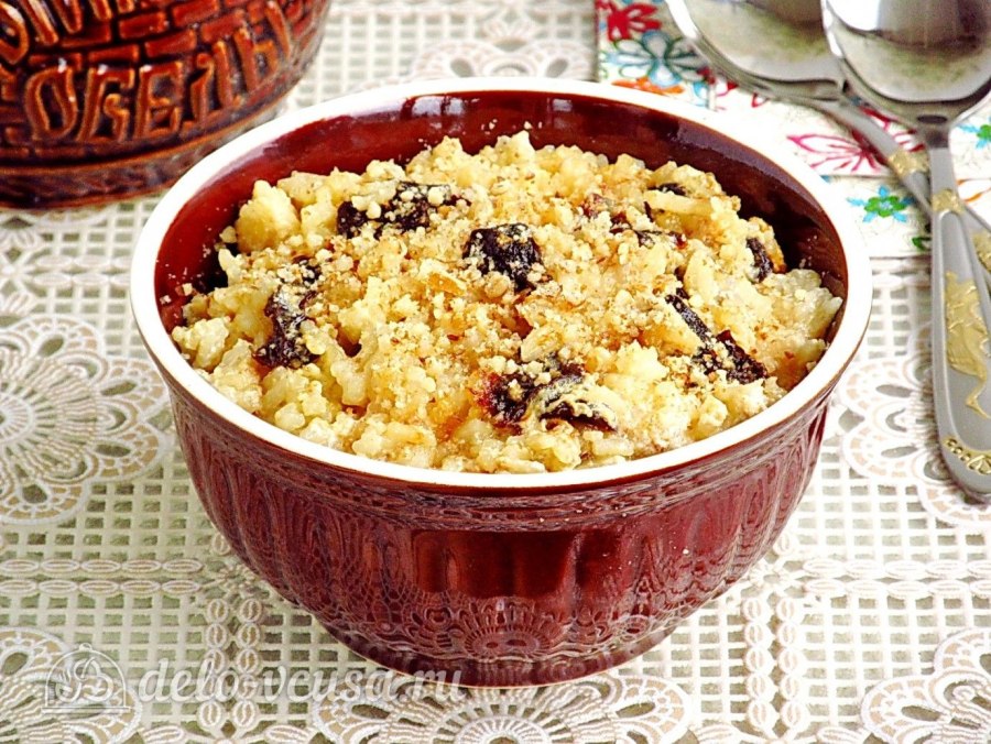 Пшенная каша с орехами