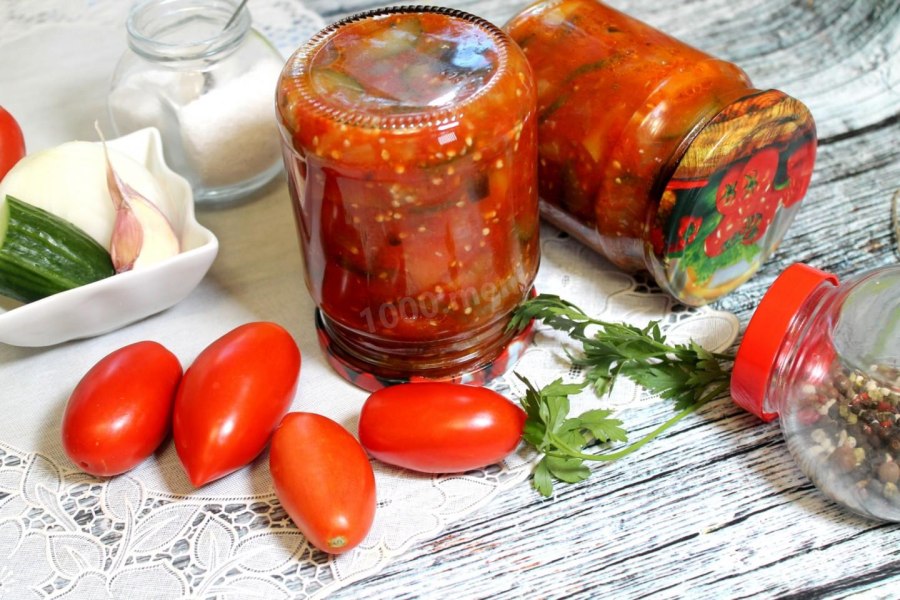 Салат Манжо из баклажанов