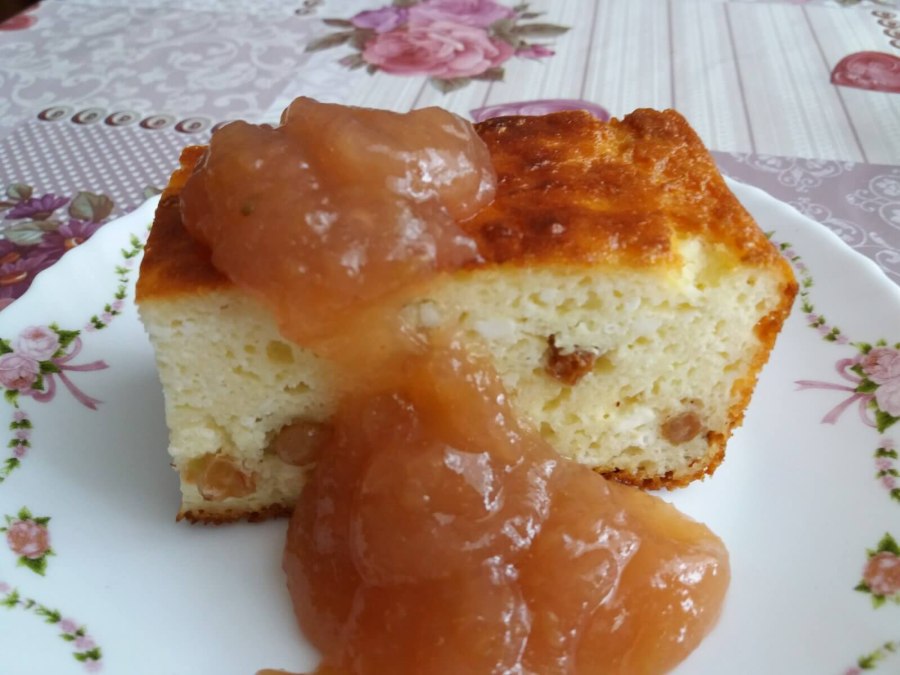 Пшенная запеканка с яблоками
