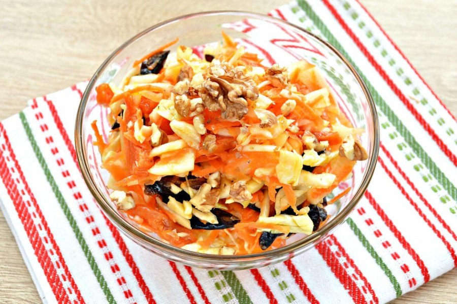 Овощной салат из морковки