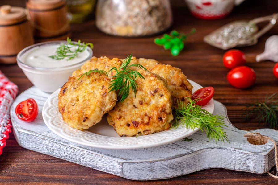 Рубленые куриные котлетки из филе