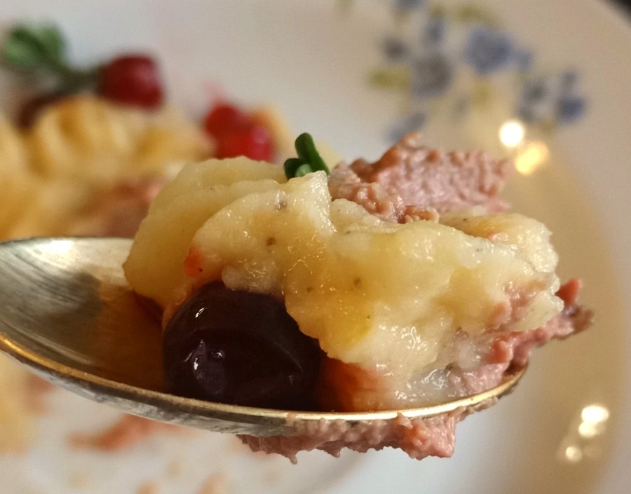 Запеченные яблоки с печенью