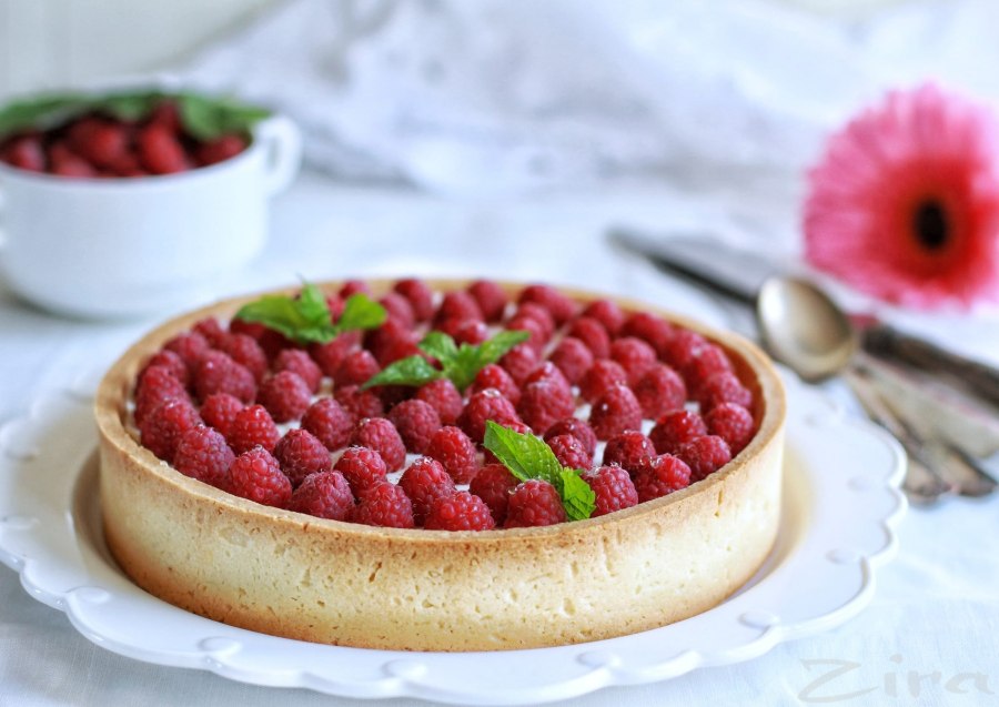 Малиновый десерт маскарпоне
