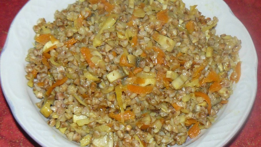 Гречка лук морковь шампиньоны