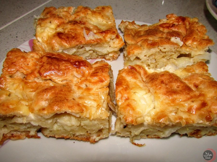 Пирог с мясом и картошкой
