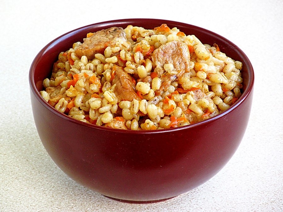 Перловая каша с овощами