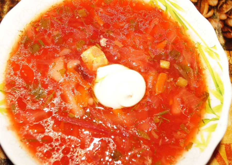 Борщ из квашеной капусты