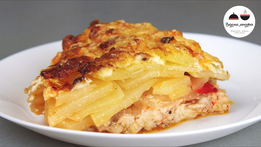 Картофельный гратен с морковью