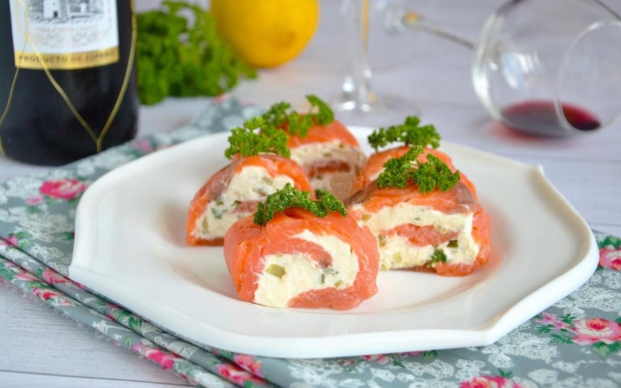 Закуски из слабосоленой рыбы