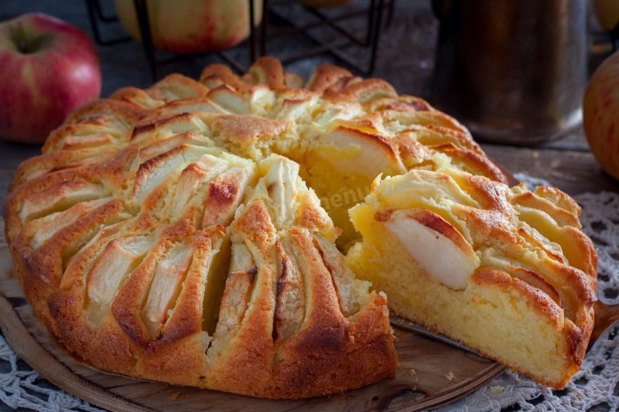 Корнуэльский пирог с яблоками