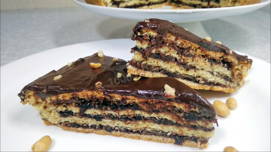 Пирог с грецкими орехами