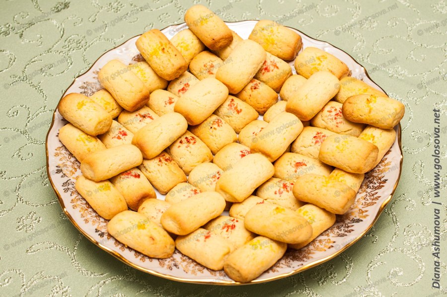 Песочные пирожные с повидлом