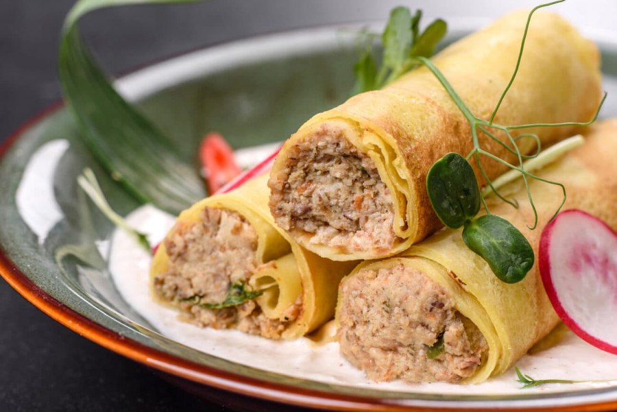 Блины Элика с мясом (только разогреть) 0,840 кг