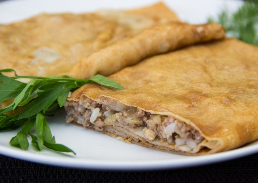 Блинчики с фаршем