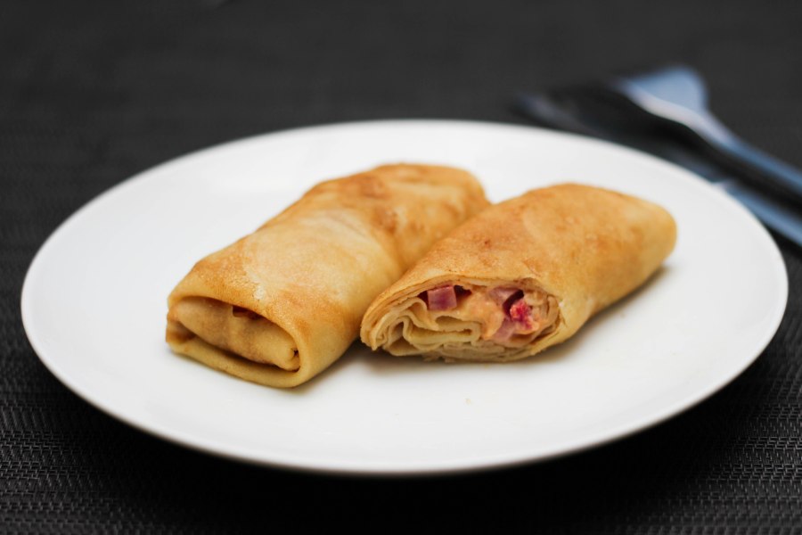 Блины фаршированные мясом