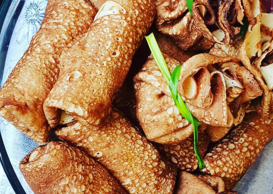 Блинчики с мясом