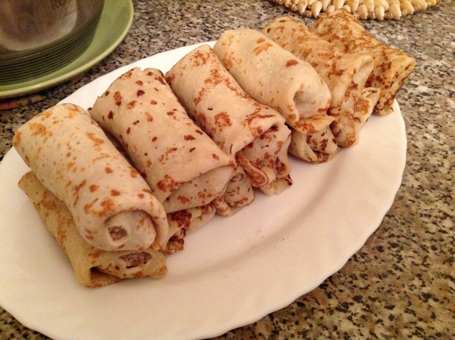 Блинчики с мясом Азбука вкуса