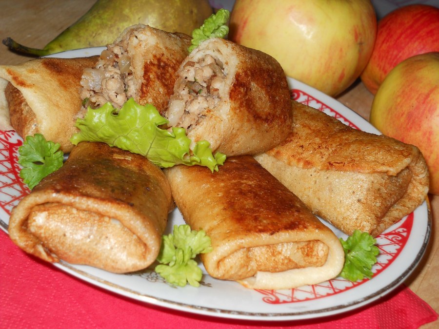 Блины фаршированные